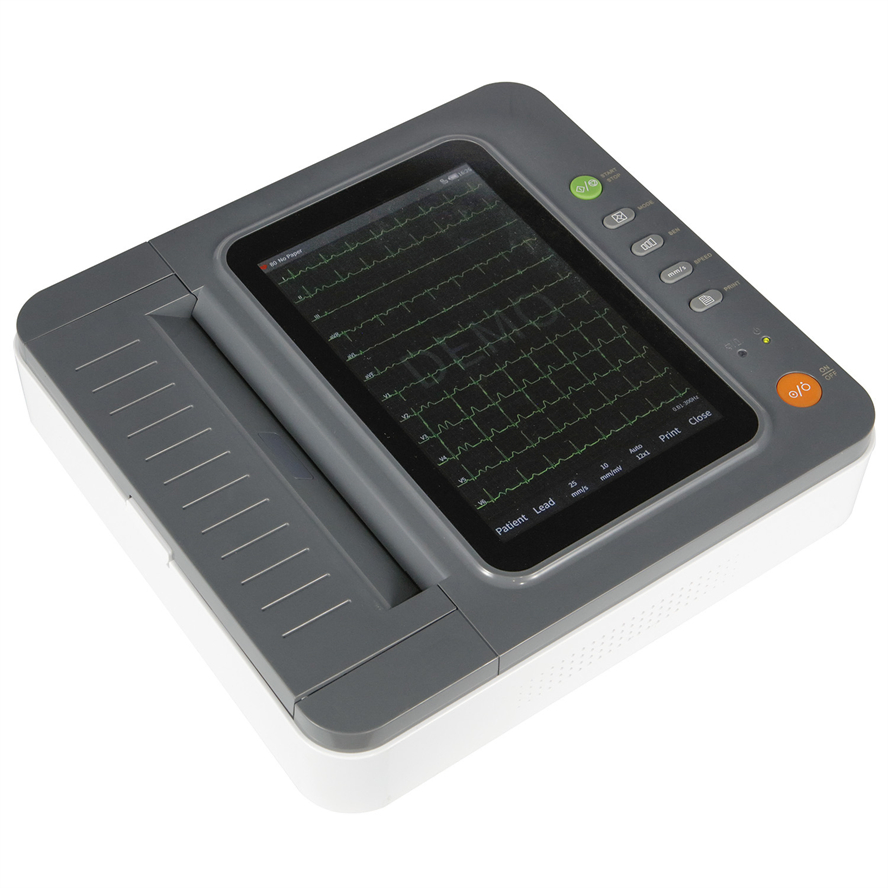 Dispositivo de electrocardiograma Contec Mdr CE 12-Lead con pantalla táctil de 10.1 pulgadas para hospital
