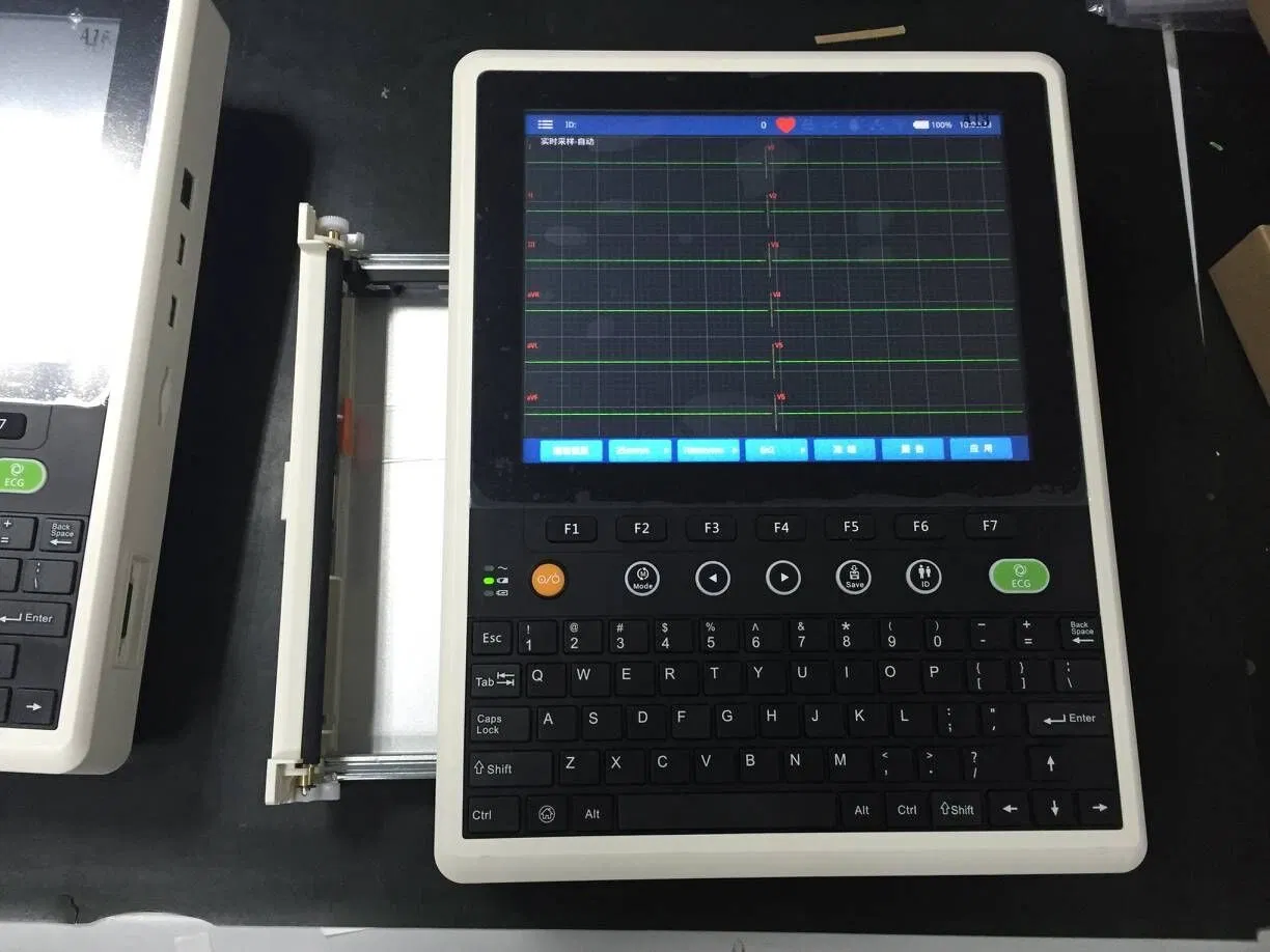 Ltse10 Precio de fábrica de equipos médicos 12-CH 10 Máquina de ECG de pulgadas para hospital