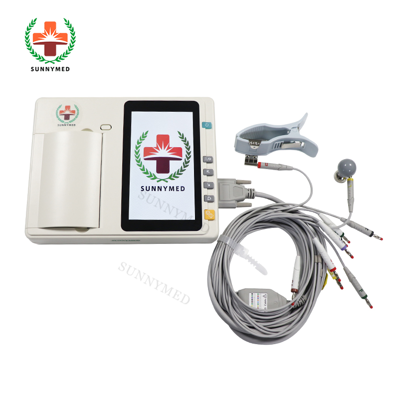 Sy-H004 Pantalla Táctil 12 Conduce 3 Máquina de ECG de Canal Electrocardiograma