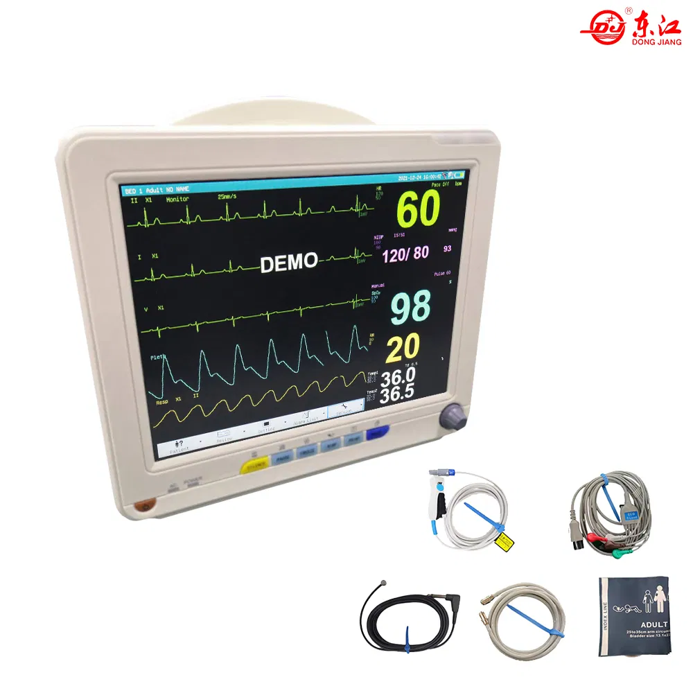 Monitor de Paciente Económico en Venta ECG, NIBP, SpO2, Temp, Resp, Hr, Pr