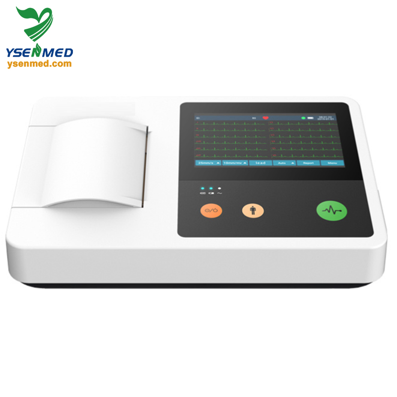 Equipo Médico Ysenmed 3 Máquina de ECG de Canal 5 Pantalla Táctil de Pulgadas