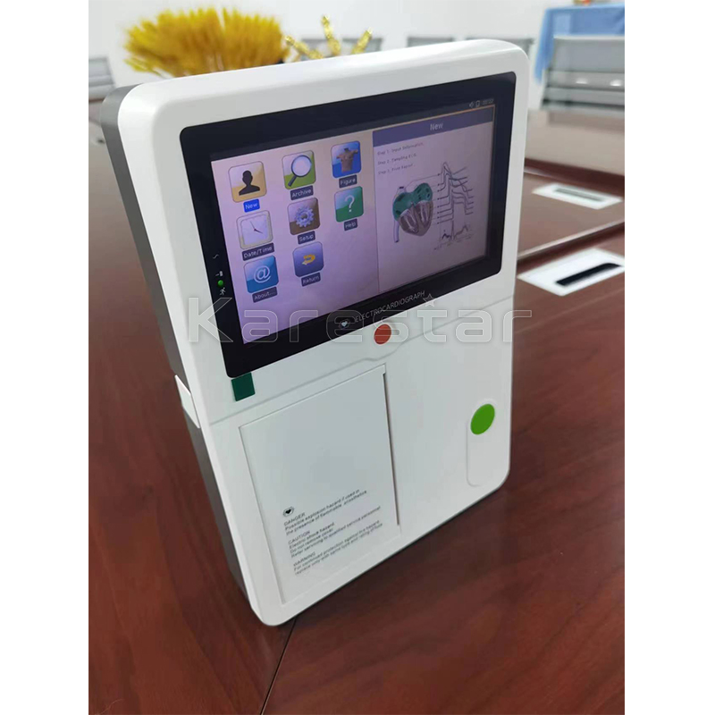 Monitor ECG Portátil 12 Dispositivo de Cardiotocografía Máquina de ECG Veterinaria 6/12 Canal