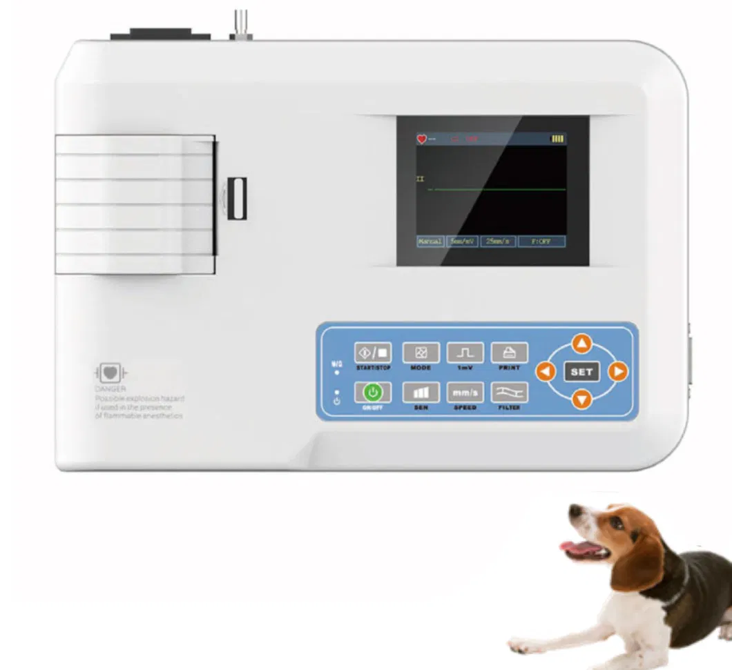 Máquina de ECG Veterinario Animal de Canal 3