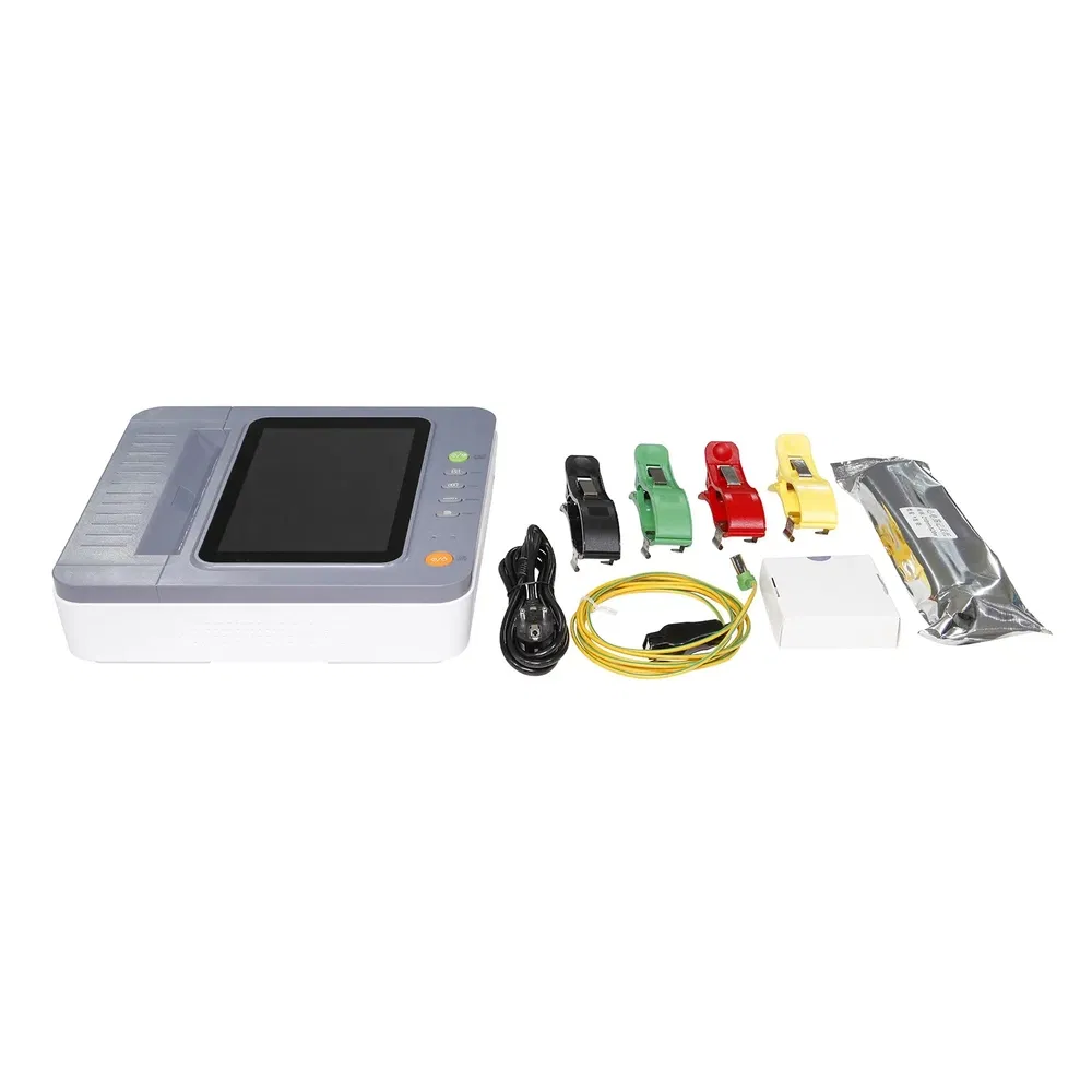 Dispositivo ECG portátil avanzado 3-Channel electrocardiógrafo hospitalario con análisis automático