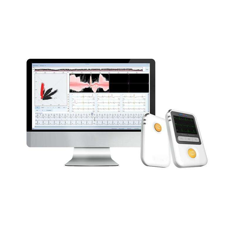 Monitor Holter de ECG portátil para 24/72 horas de grabación