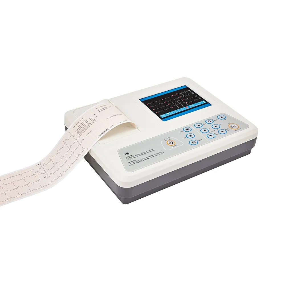Monitor ECG de Tres Canales con Pantalla Digital para Diagnóstico Cardíaco Preciso
