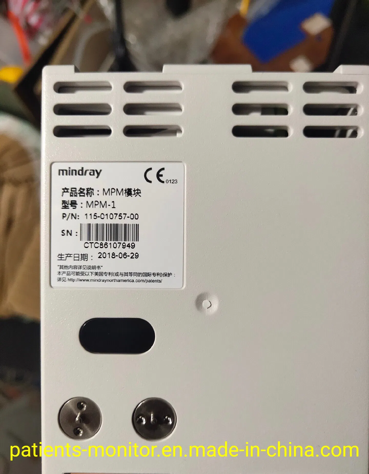 Monitor de Paciente T Series de Mindray Módulo Mpm 115-010757-001 M51A-30-80870 M51A-30-80900