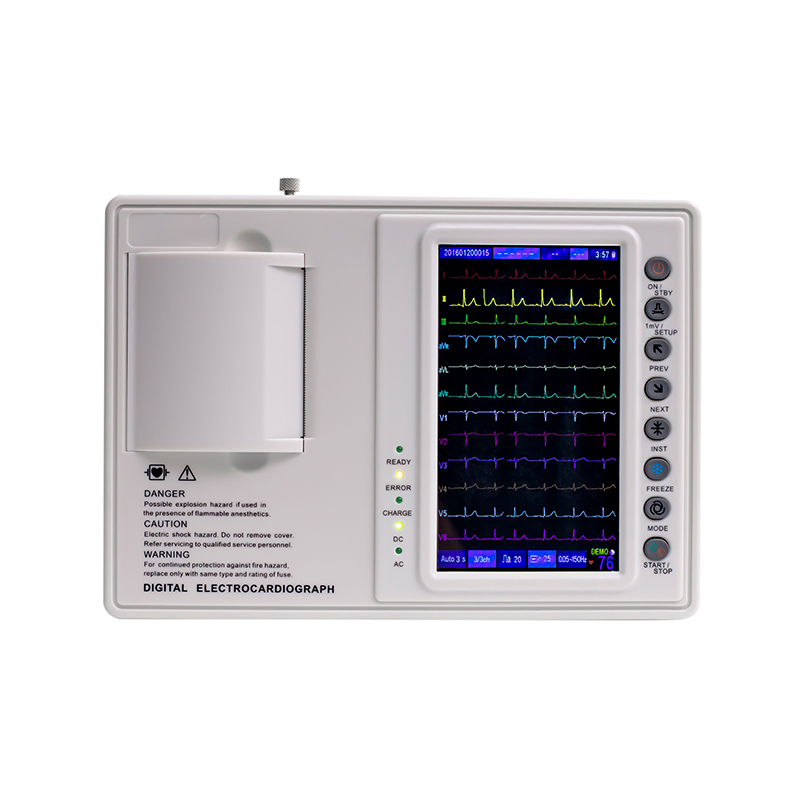 ECG-1203D 7 Máquina de ECG a color con pantalla WiFi de 2 pulgadas (3 canal)