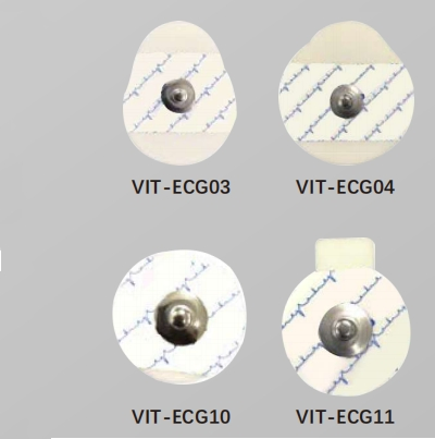 Electrodo de ECG desechable redondo de espuma y no tejido para hospitales al por mayor
