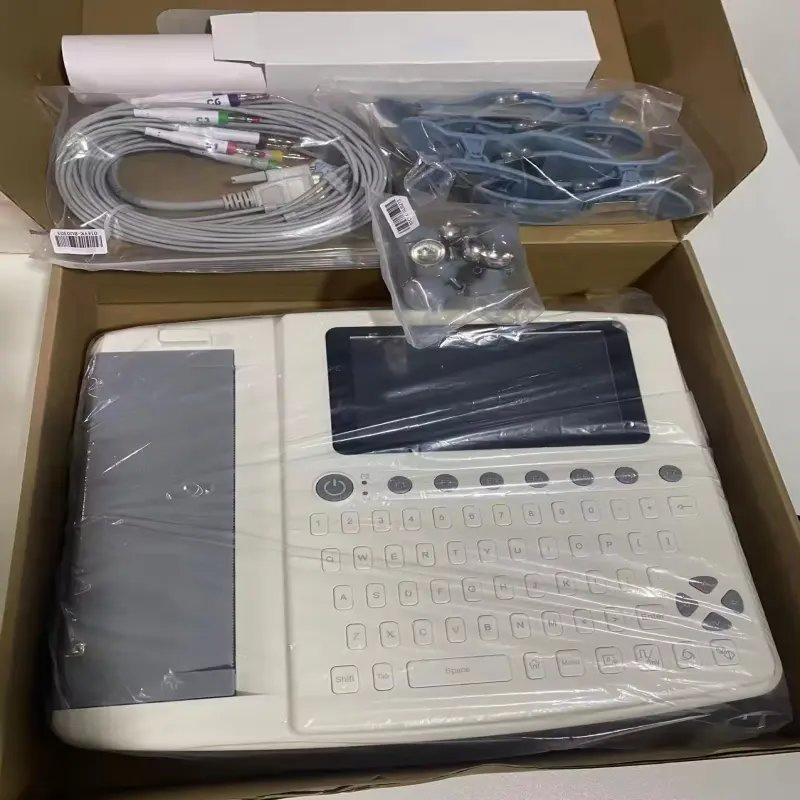 Máquina de ECG Digital 12 Portátil para Uso en Hospitales y Clínicas