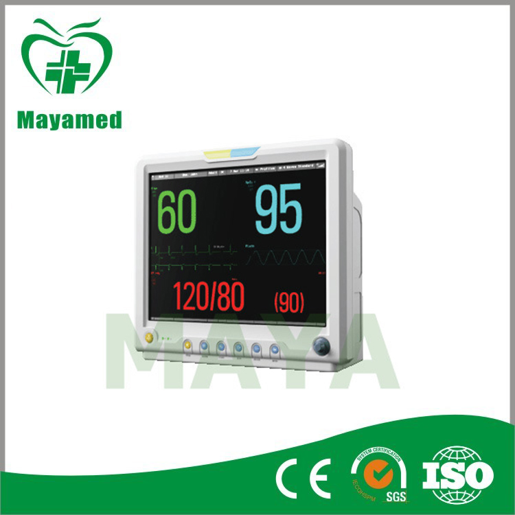My-C039 12 Conductor ECG+NIBP+SpO2+Pr+Resp+Temp+Printer+Etco2+IBP Monitor de Paciente en UCI