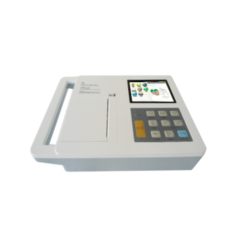 Máquina de electrocardiograma portátil Máquina de ECG 6 canales 12 electrodos monitor de ECG