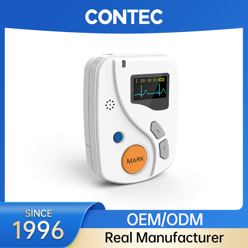Grabadora de EKG dinámica portátil de 24 horas 12 monitor ambulatorio Holter ECG