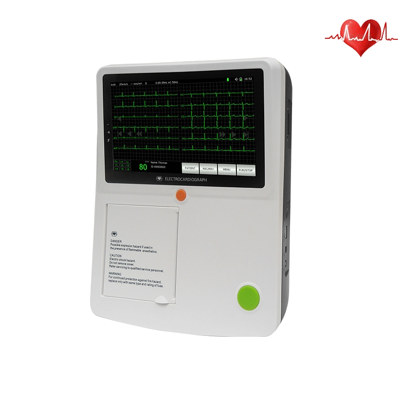 Máquina de ECG Digital a Mejor Precio 12 Derivación 6channel Electrocardiógrafo en Reposo