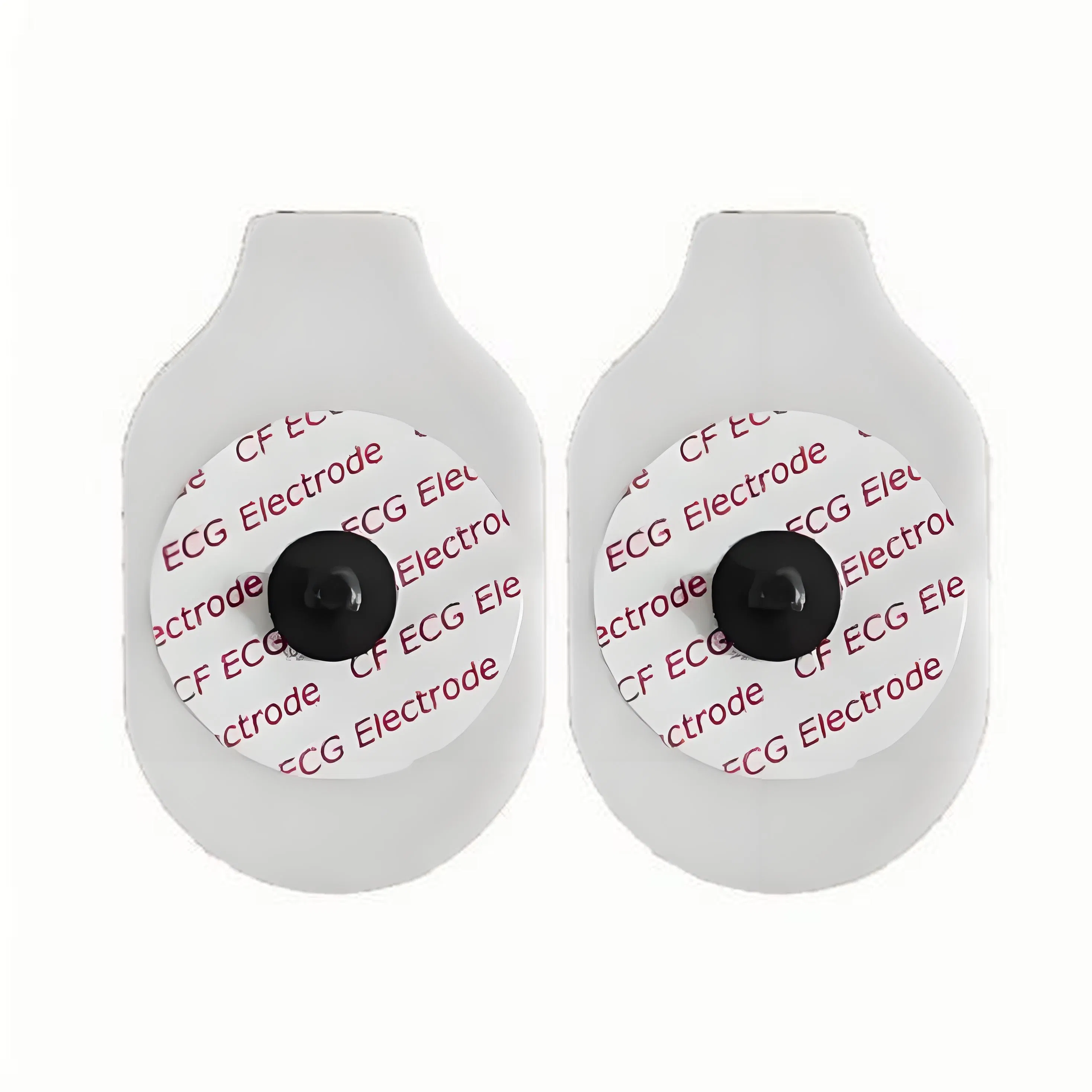 Electrodo de ECG desechable de espuma y no tejido para hospital con pestaña