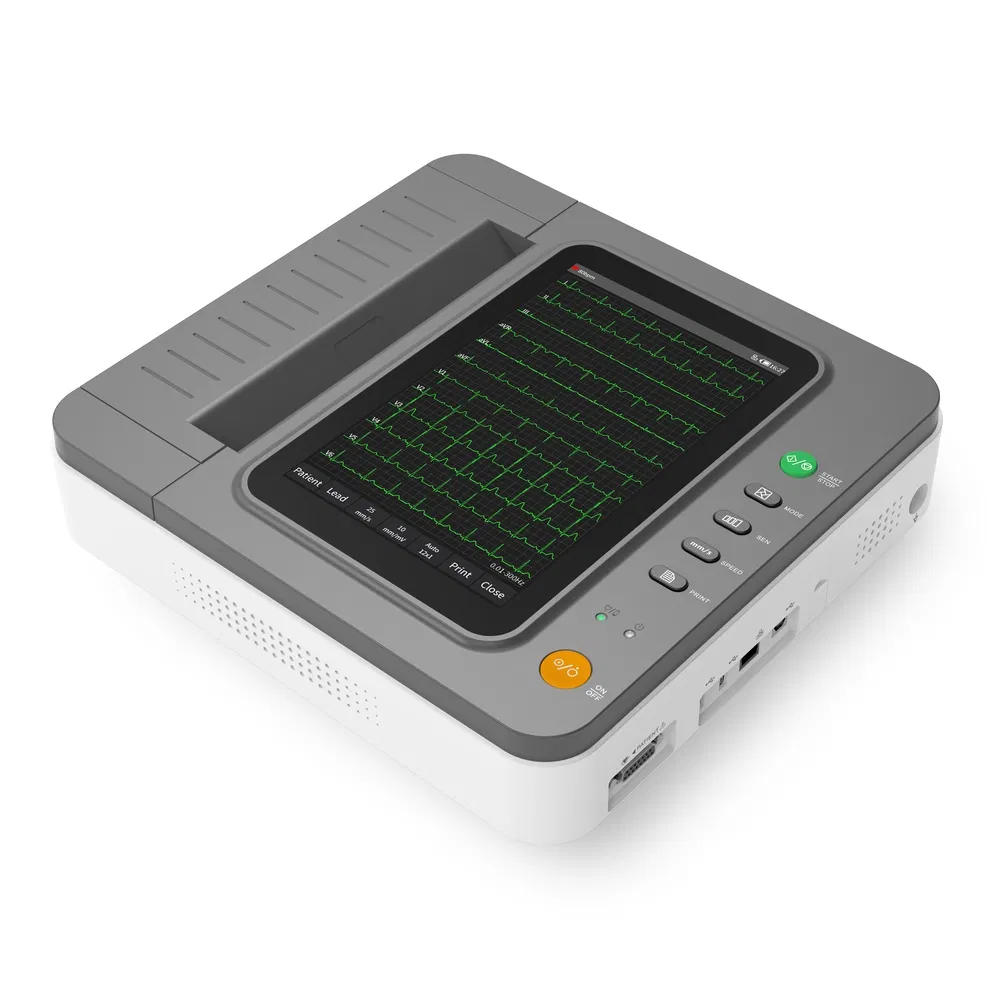 Dispositivo médico de ECG portátil económico para diagnóstico electrocardiográfico de uso móvil