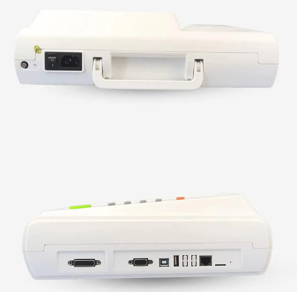 Portable 12 Lead Electric ECG Machine Touch Screen Digital Electrocardiograph Auto Interpretation Thermal Printer Hospital