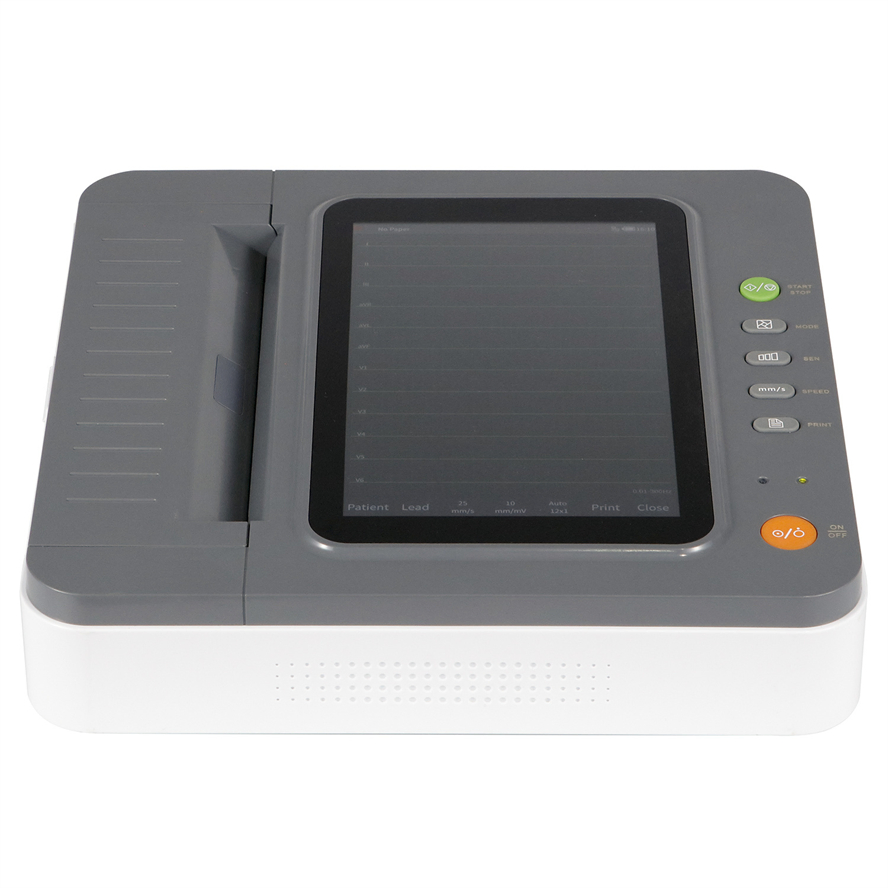 Dispositivo de electrocardiograma Contec Mdr CE 12-Lead con pantalla táctil de 10.1 pulgadas para hospital