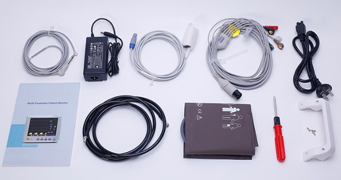 6 Parámetro Ew-P808m con Batería de Litio Recargable Incorporada 8 Pulgadas Monitor de Paciente