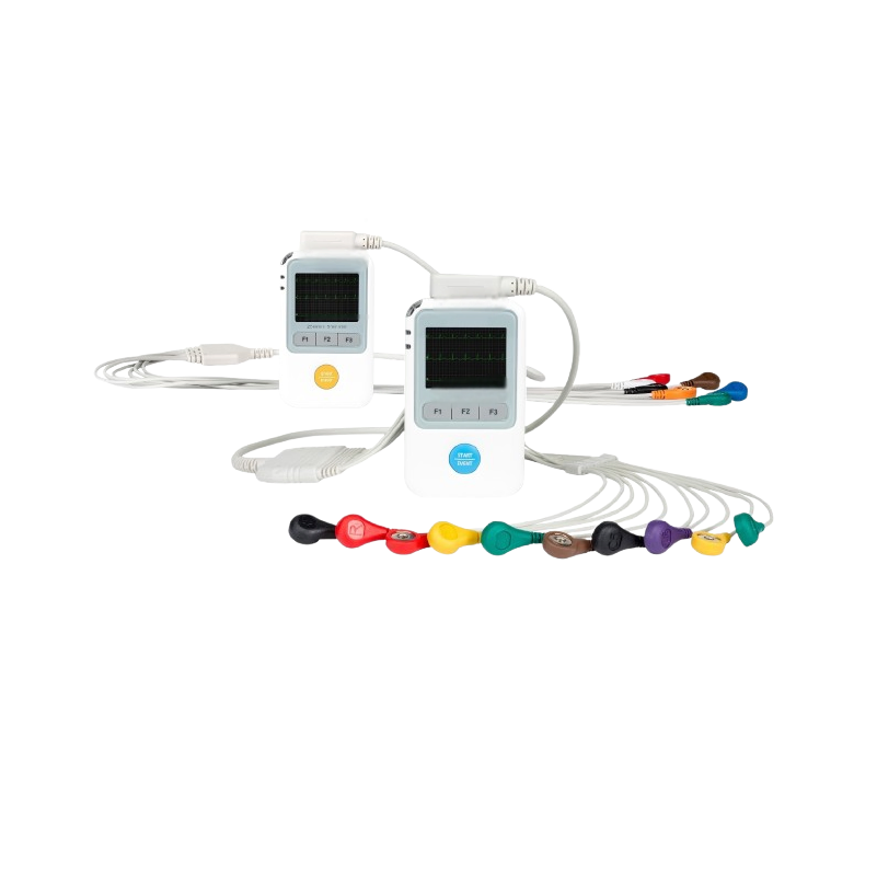 Monitor Holter de ECG portátil para 24/72 horas de grabación