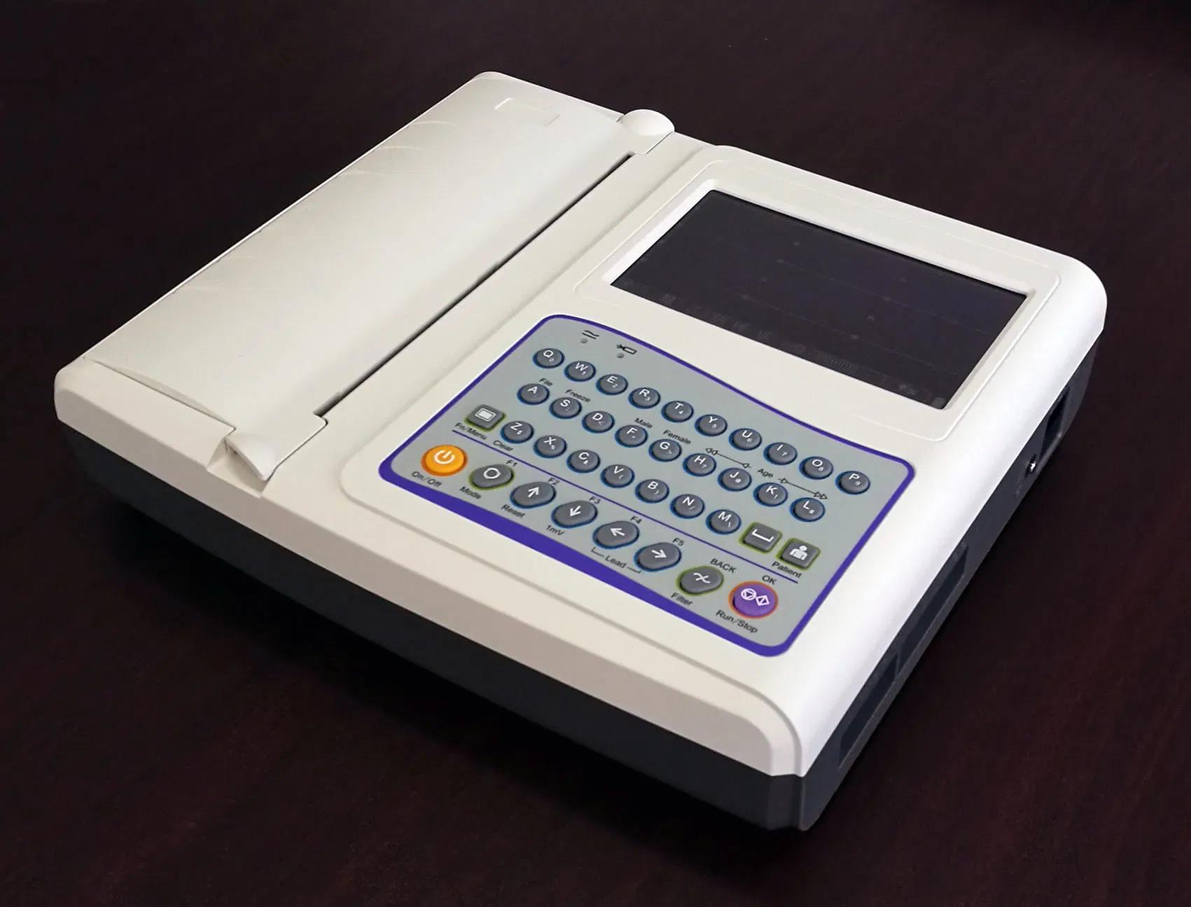 Precio de fábrica Máquina portátil digital de ECG/EKG con batería 12