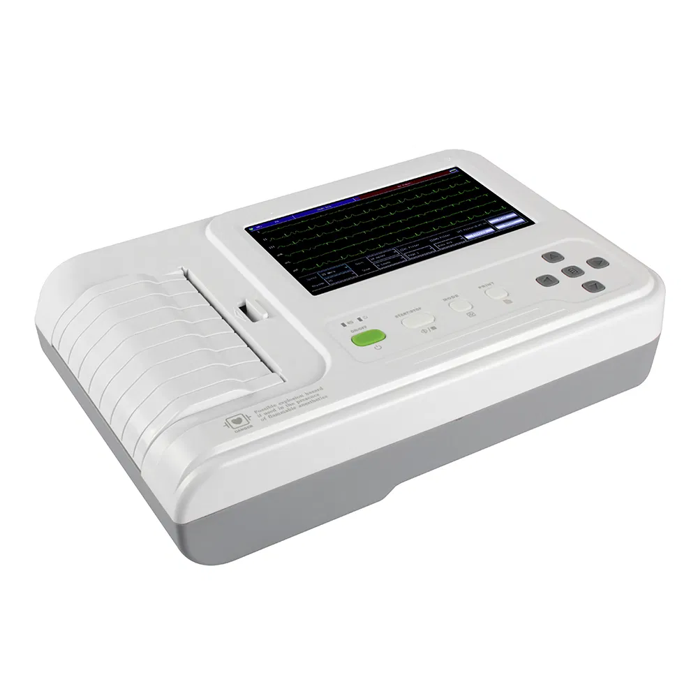 Máquina de Electrocardiografía ECG Basada en PC a Precio Económico 12 Leads 6 Canales con Análisis Diagnóstico en Tiempo Real