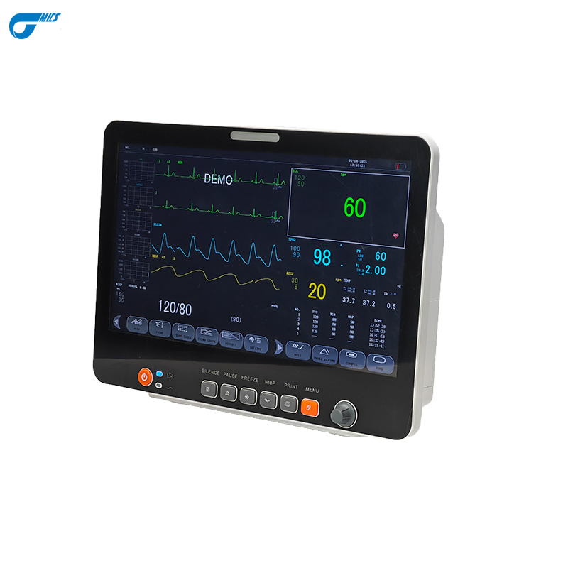 Monitor de Paciente Multiparamétrico para Cirugía 15.6" Pantalla, 5-Lead ECG, 3-Hour Batería