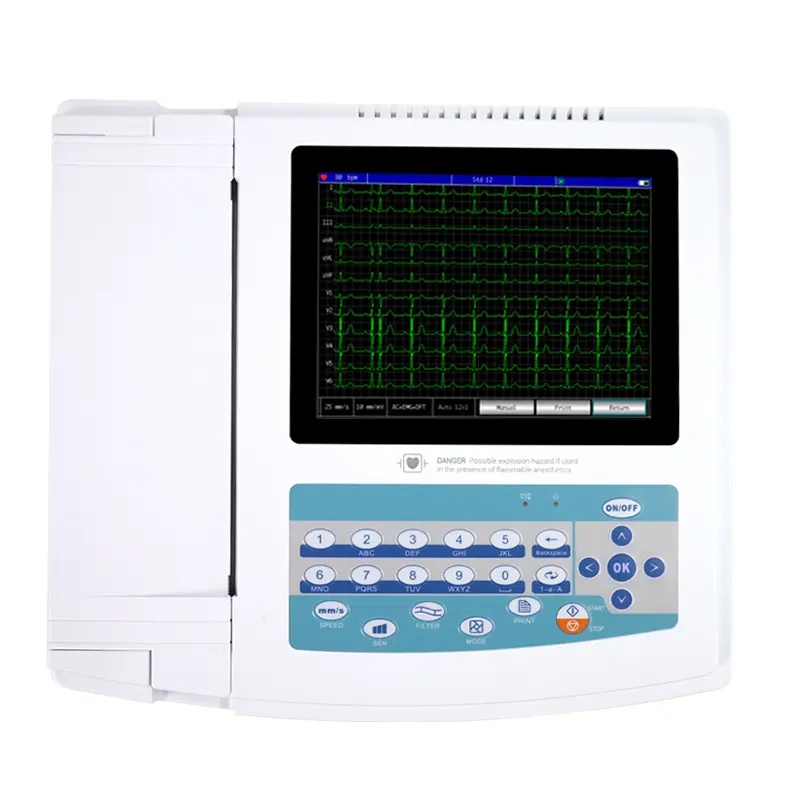 Mejor Vendedor Producto Hospitalario 12-Channel Máquina de Electrocardiograma Digital ECG