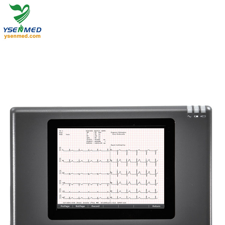 Edan Se-12 Máquina de ECG Digital Médica 12 Dispositivo de ECG Portátil