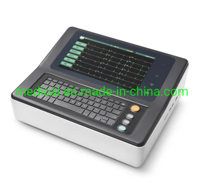 Fabricante Real 12-Channel ECG-1212 Máquina de ECG Portátil Electrocardiograma