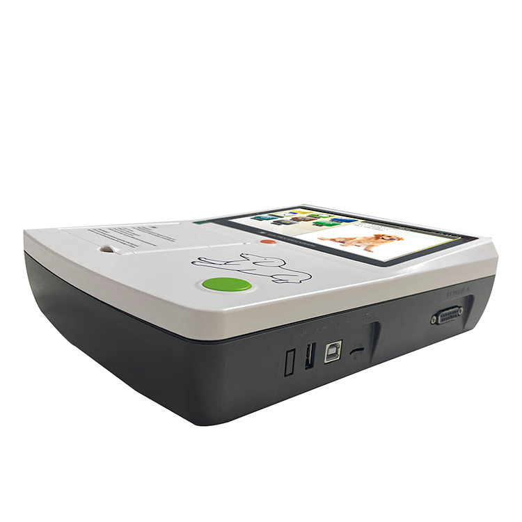 Máquina de electrocardiografía ECG portátil digital completa personalizada de China para animales