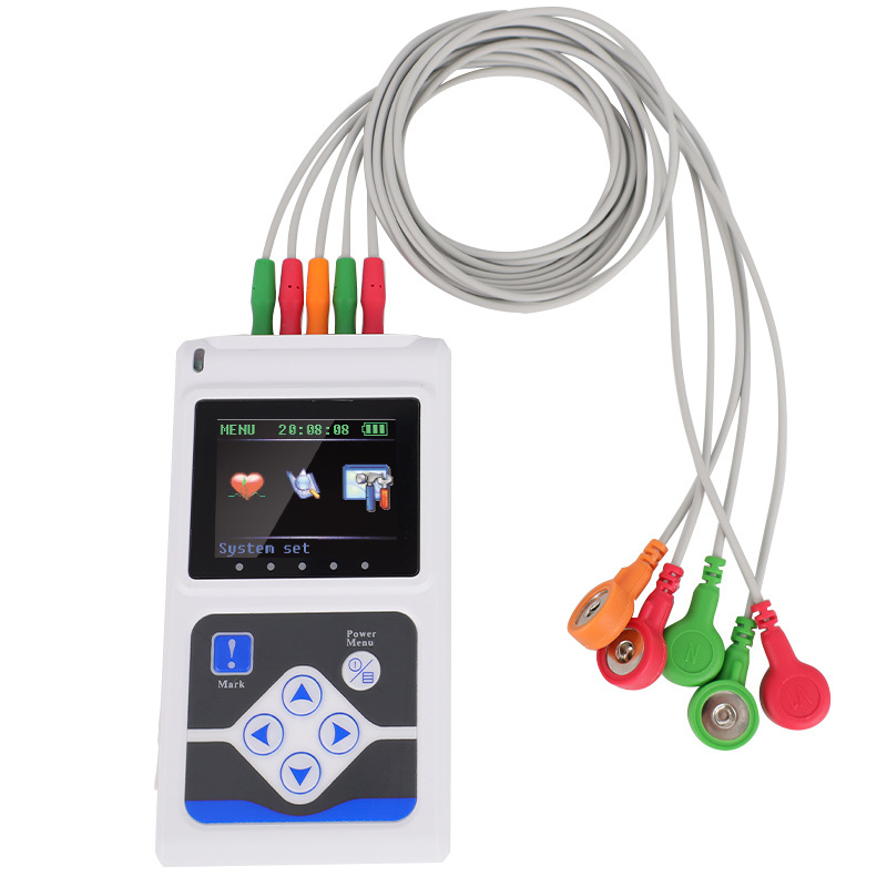 Contec Tlc9803 Dispositivo Médico Monitor de ECG 24 Registro de Hora 3 Sistema Dinámico de ECG
