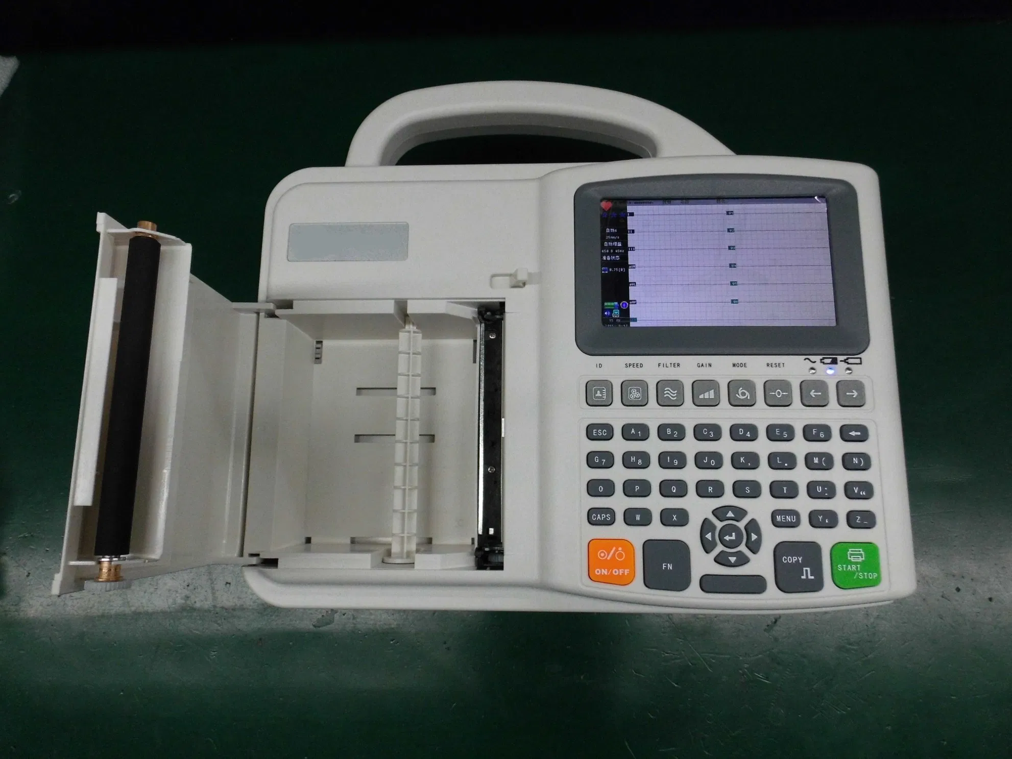 Instrumentos de Ultrasonido Médico 6 Máquina de ECG de Canal 5.0'' Pantalla Color TFT LCD 12 Electrocardiografía Portátil de Derivación