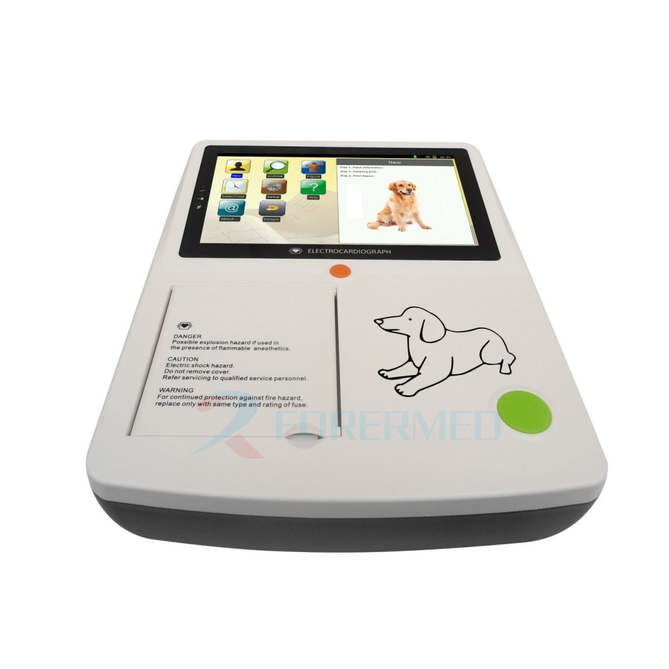 Holter ECG 12 Canal ECG Rollo de Papel Veterinario 3 Canal EKG Máquina Monitor ECG
