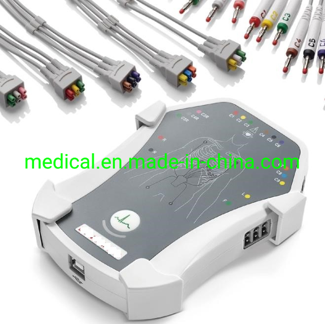 Fabricante Real 12-Channel ECG-1212 Máquina de ECG Portátil Electrocardiograma