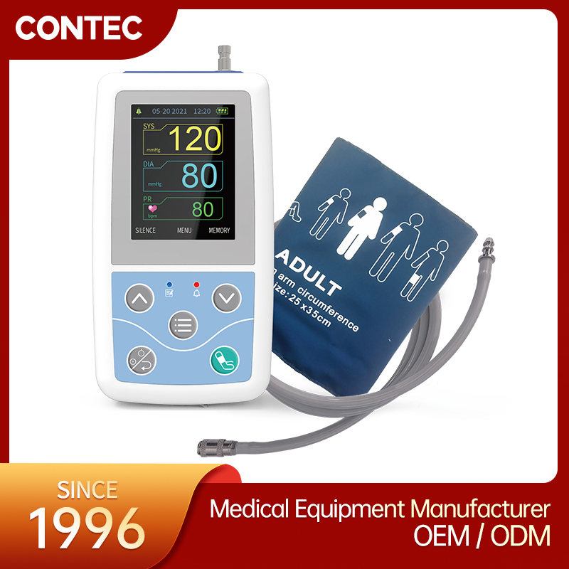 Contec Abpm50 24 Horas Holter NIBP Monitor Ambulatorio Digital de Presión Arterial Abpm