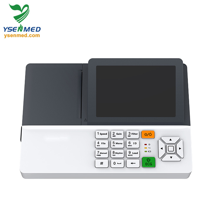 Equipo Veterinario Ysecg300gv Equipo Médico Portátil 3-Channel Máquina de ECG para Veterinaria