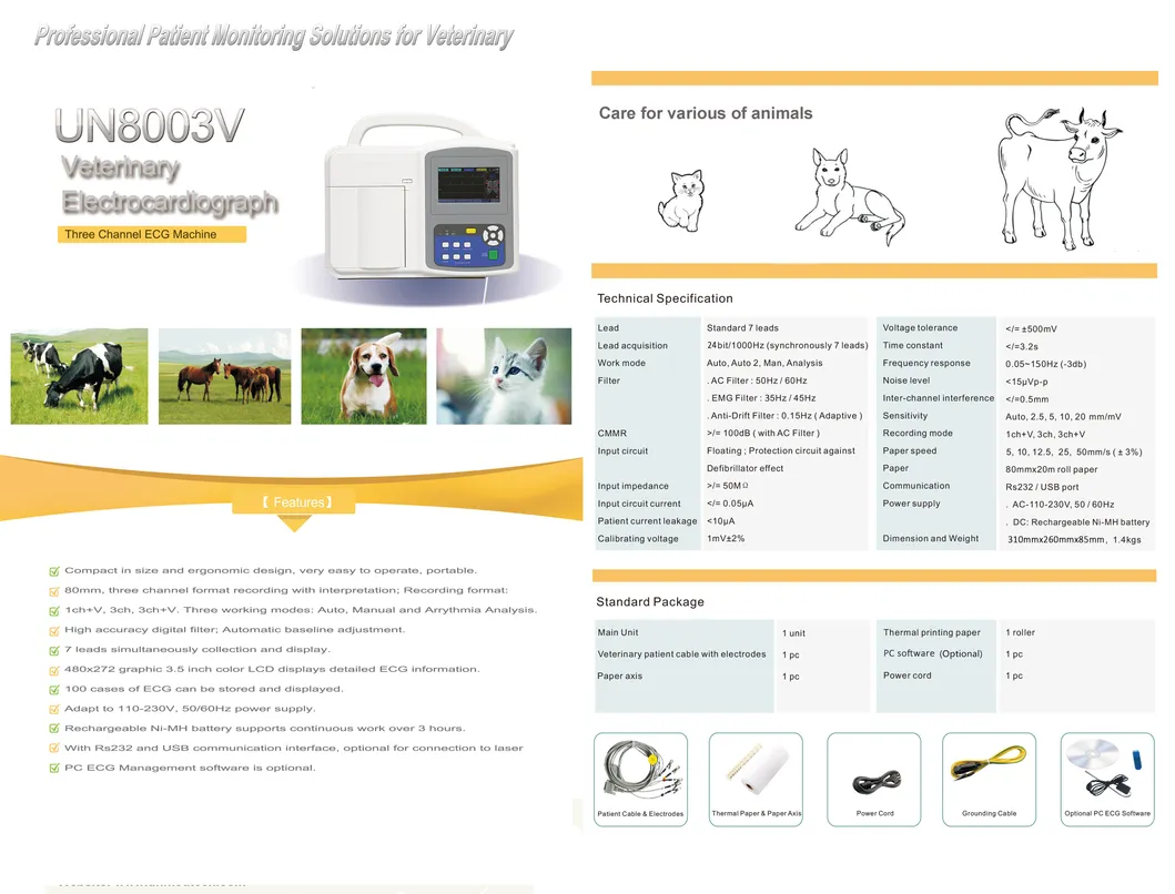 Descripción Técnica ECG Veterinaria