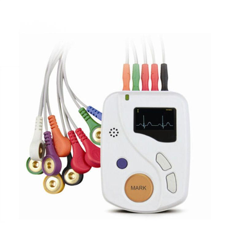 Monitor Holter inalámbrico de ECG ambulatorio avanzado con seguimiento en tiempo real de la frecuencia cardíaca para uso clínico