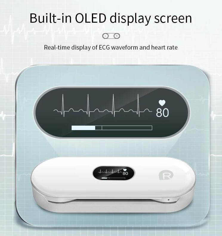 Máquina de EKG portátil, dispositivo de ECG móvil, monitor cardíaco