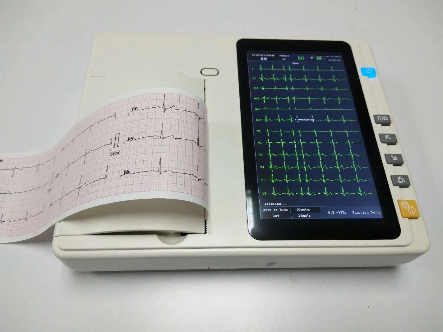 Precio de máquina de ECG de todos los tipos digitales 3-Channel máquina de ECG ECG/EKG