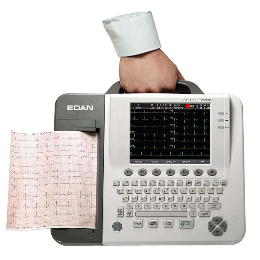 Se-1200 Edan ECG Se-1200 Expresar 12 Canal Electrocardiograma en reposo Máquina ECG