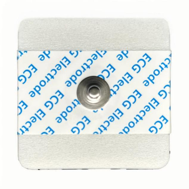 Electrodo de ECG desechable universal de espuma y no tejido de alta calidad para hospitales en forma de rectángulo