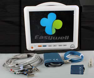 12 Uso de Monitoreo Veterinario Ew-P812V Monitor de Paciente Mult parámetro