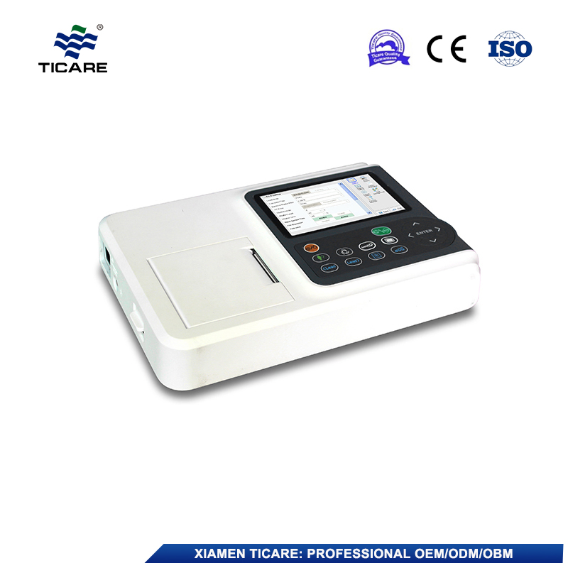 Máquina de ECG digital de un solo canal para hospital electrocardiógrafo Tc-Ie101