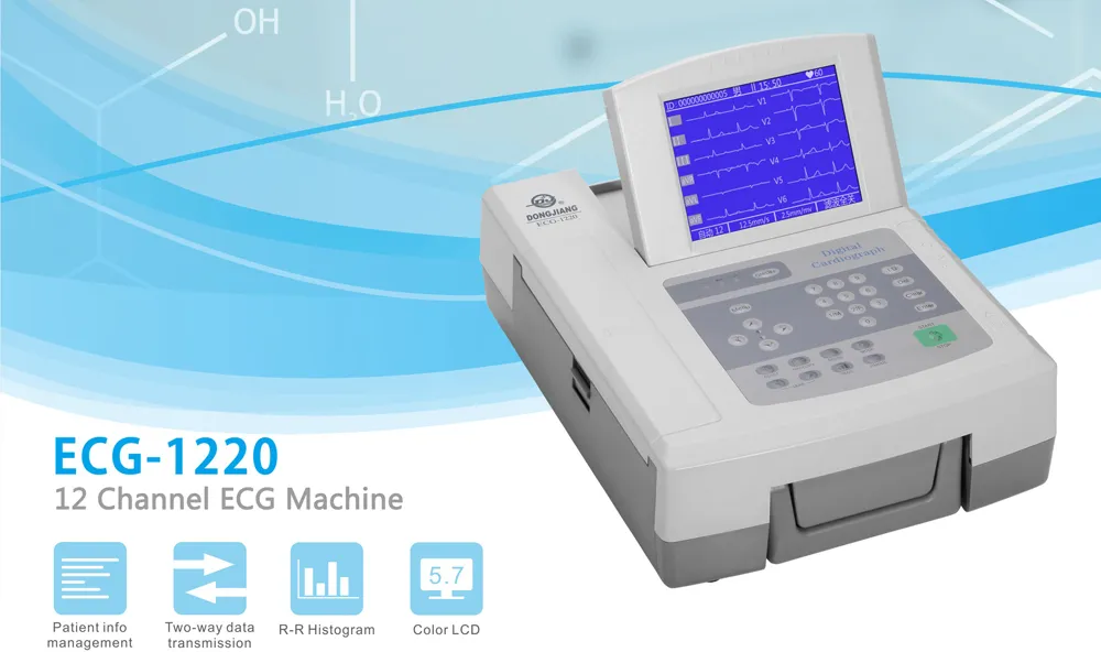 Máquina de ECG 12 canales