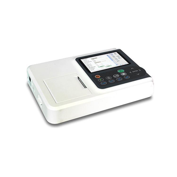Dispositivo portátil de grabación de ECG de color médico Holter ECG 12 canal máquina de presión arterial precio monitor de ECG EKG