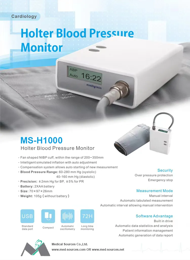 MS-H1000 Monitor Ambulatorio