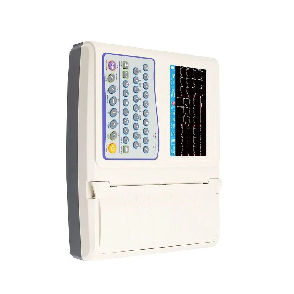Monitor ECG de Alta Precisión 12 Ideal para Diagnósticos de Cardiología y Exámenes de Rutina