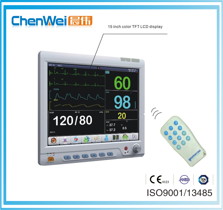 Monitor inalámbrico de última generación para dispositivos hospitalarios
